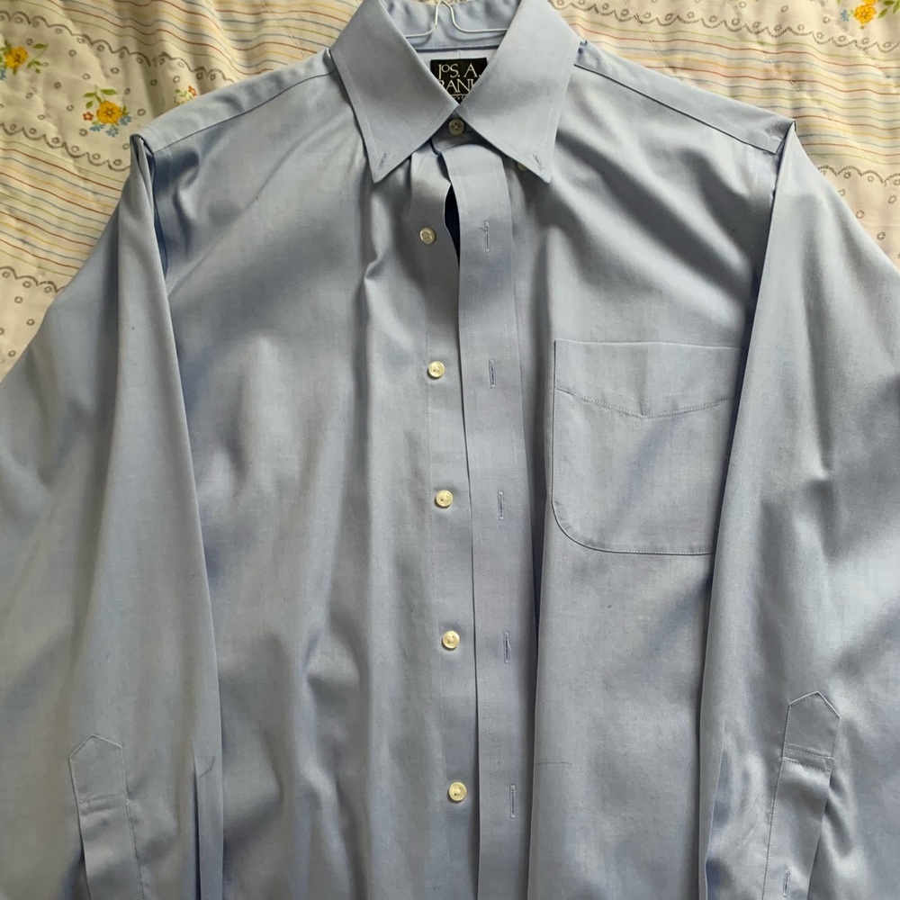 Jos A Bank blue dress shirt